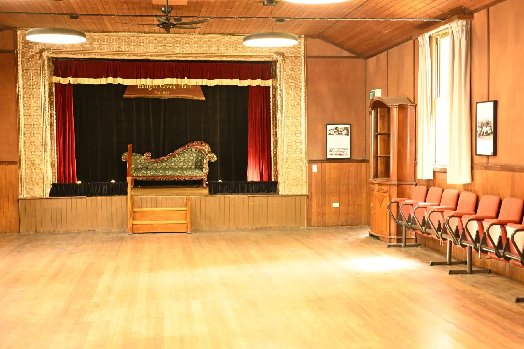 stage and dance floor